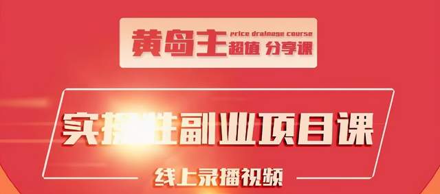 黄岛主实操性小红书副业项目，教你快速起号并出号，万粉单价1000左右-第一资源库