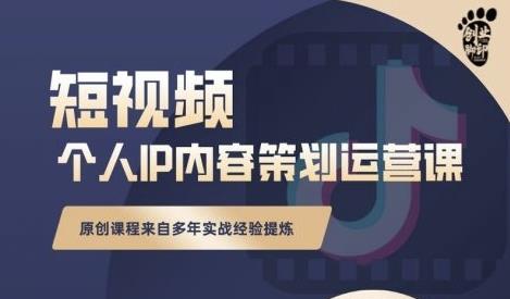 抖音短视频个人ip内容策划实操课，真正做到普通人也能实行落地-第一资源库