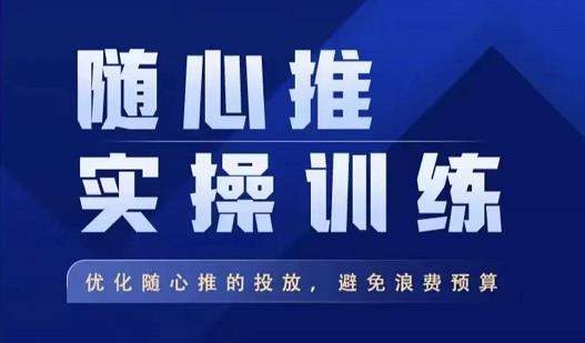 飞哥·随心推实操训练，优化随心推投放，避免浪费预算-第一资源库