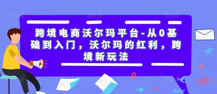 跨境电商沃尔玛平台-从0基础到入门，沃尔玛的红利，跨境新玩法-第一资源库