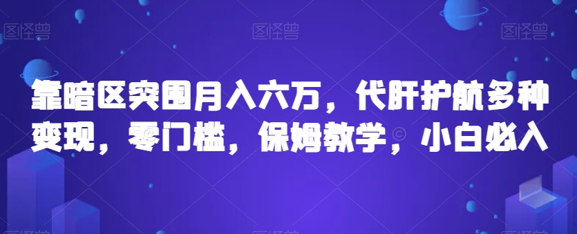 靠暗区突围月入六万，代肝护航多种变现，零门槛，保姆教学，小白必入【揭秘】-第一资源库