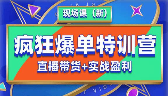 抖音短视频疯狂爆单特训营现场课（新）直播带货+实战案例-第一资源库