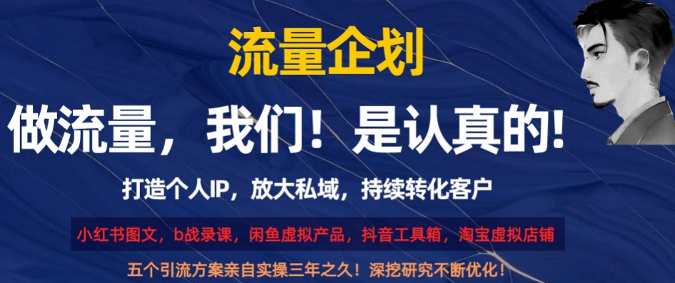 流量企划，打造个人IP，放大私域，持续转化客户【揭秘】-第一资源库