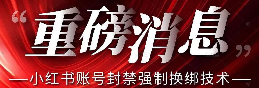 【最新】小红书账号封禁强制换绑技术可日赚300-第一资源库